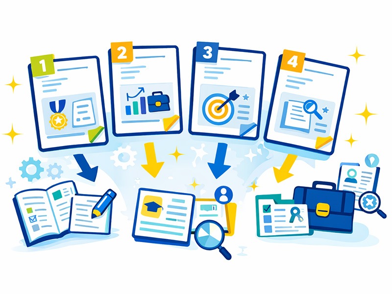 ジョブカード様式一覧と用途別の違いを示す書式イメージ