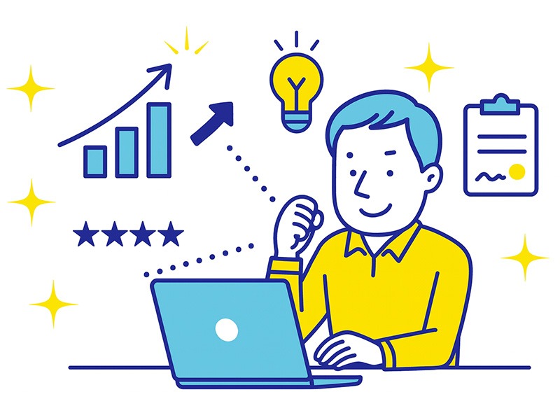 在宅ワークやリモート副業の中から、月10万円以上を狙える高単価副業をランキング形式で整理したイメージイラスト