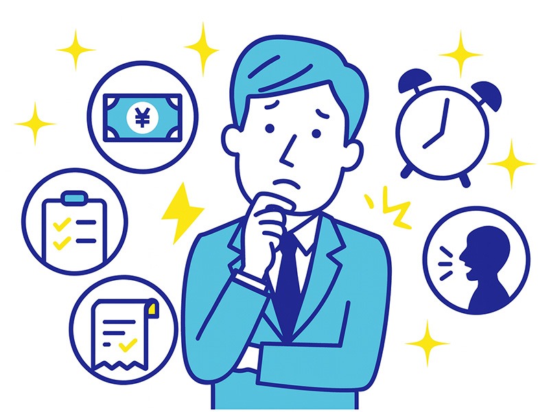 副業が会社にバレる代表的な原因を税金や手続きのズレから整理したイラスト