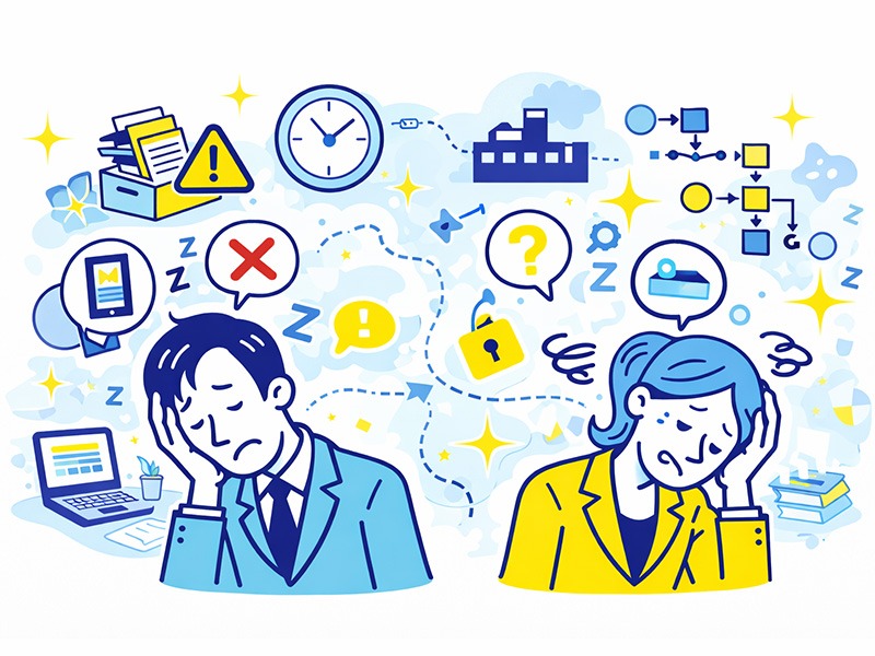 ENTP討論者に向いてない仕事を男女別に整理したイラスト｜自由度の低さや単調さが合わない職業の特徴