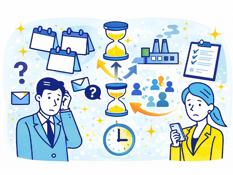 就活の最終面接で結果連絡を待つ新卒を表したイラスト｜最終面接の結果期間と遅い理由を解説