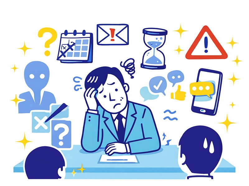 転職の集団面接における通過率や中途採用の合格率の考え方を示したイラスト