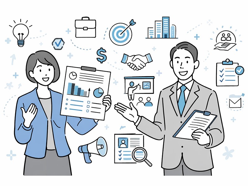 採用ピッチ資料とは何かを示すイメージ。事業内容や価値観、役割期待を整理し、応募判断に必要な情報を分かりやすく伝えている。