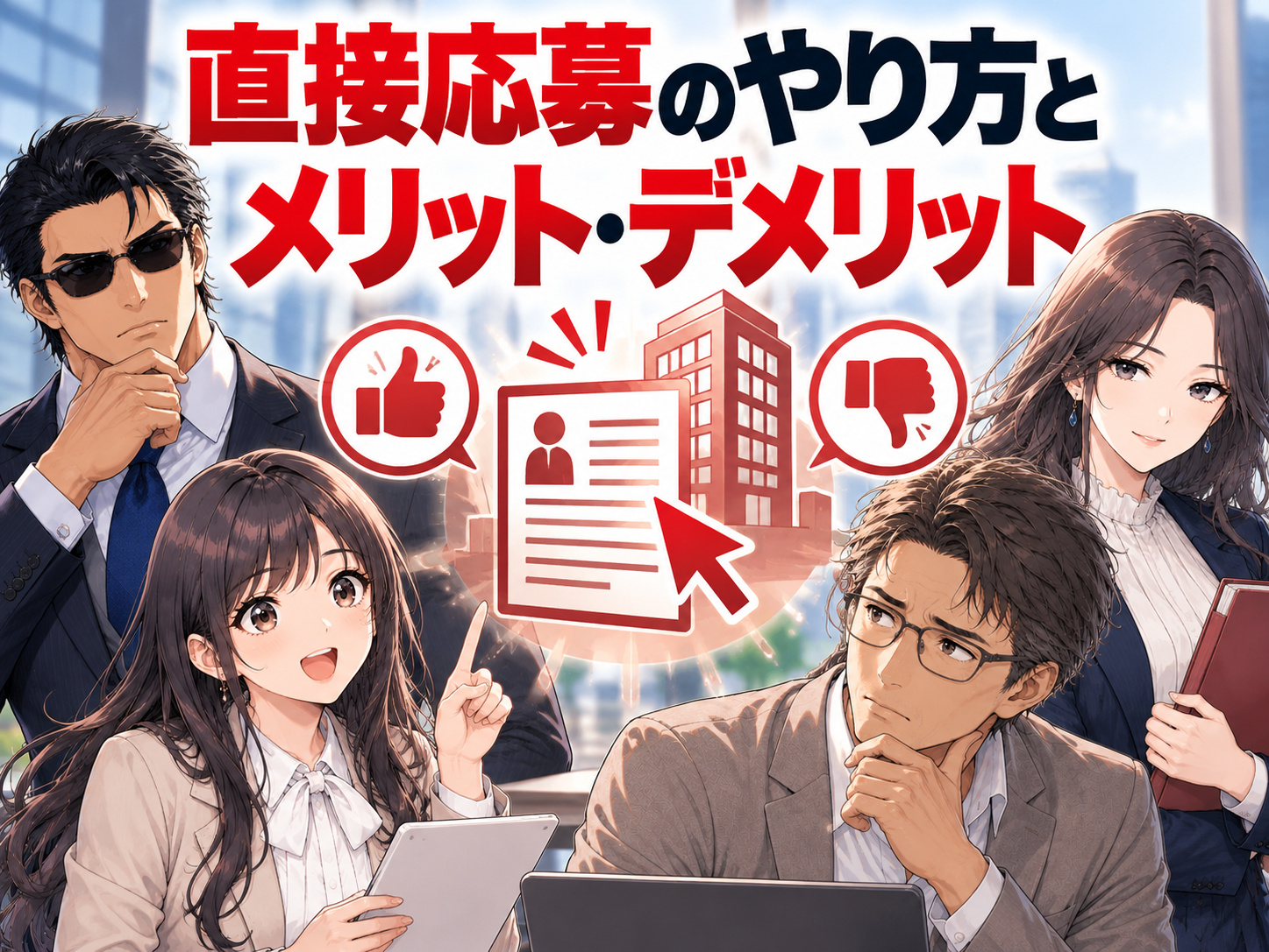 企業ホームページや採用サイト、求人サイトから行う直接応募・自己応募のやり方と、転職・就活でのメリット・デメリットを解説するキャリアギルド